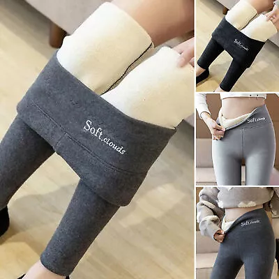 Women Leggings Fleece Lined Coldproof Slim Fit Plush Lining Leggings Super Soft • $15.47