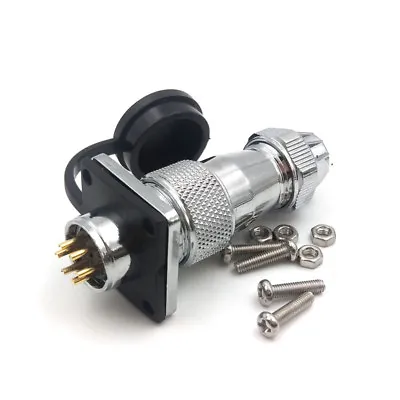 WS16 6pin Electrical Connector Male FemalePanel Mount Connector Plug Socket 5A  • $5.64