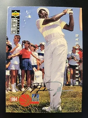 1994-95 Collectors Choice Michael Jordan Golf SILVER SIGNATURE 204 *not Mint • $9.99