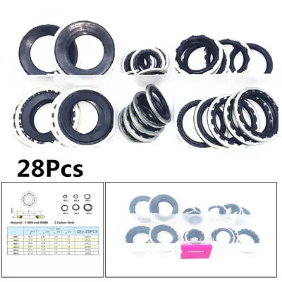 28X 6 Sizes Alloy Metal R134a Car Air Conditioning Compressor Gaskets Repair Box • $20.60