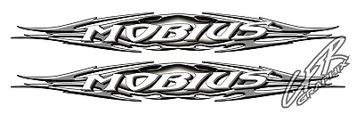 Set Of 2 - Moomba Mobius Ski Wake Boats Vinyl Decals - EXTRA LARGE 100  - Glossy • $138.95