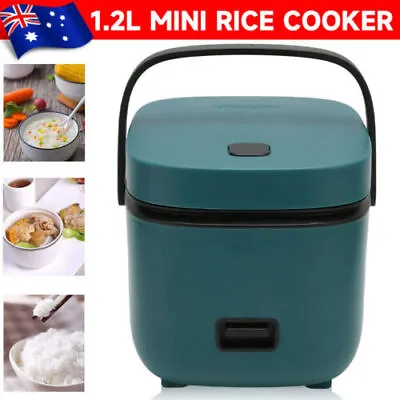 $31.59 • Buy 1.2L Electric Mini Rice Cooker Portable Non-Stick Cook 3 Cups Household Cooking