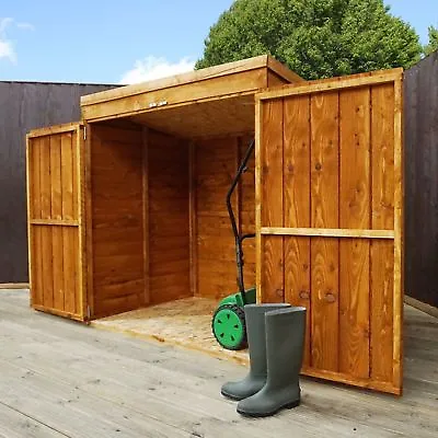 WOODEN GARDEN STORAGE SHED 5x3 TOOL MOWER WOOD PENT STORE DOUBLE DOORS 5ft X 3ft • £209.94