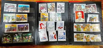 Vietnam Stamp Album - Ho Chi Minh + War - Lot Of 30 • $15