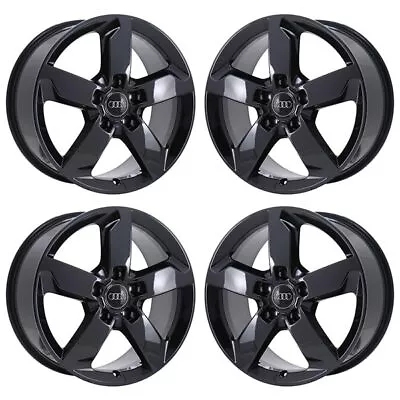 19  Audi Q7 Pvd Black Chrome Wheels-w Rims Factory Oem 58935 Exchange 2014-2017 • $625.50