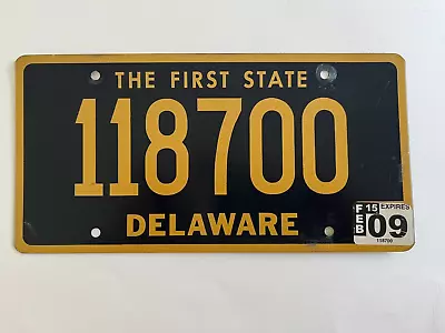 2009 Delaware License Plate Natural Sticker Totally Flat Variety Of Plate • $9.99