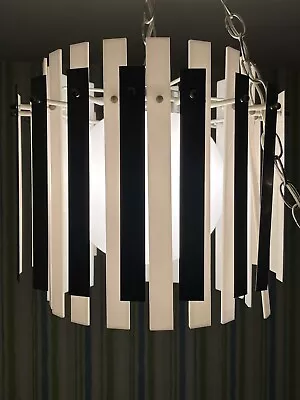 Mid Century Modern Vintage Lucite Metal Swag Lamp Chandelier • $400