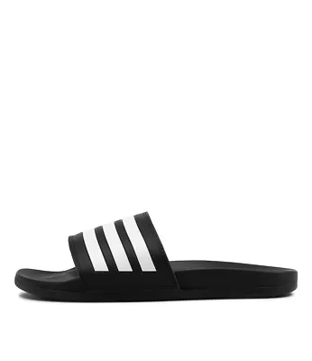 $60 • Buy New Adidas Adilette Comfort Black Slides Mens Shoes Casual Sandals Sandals Flat