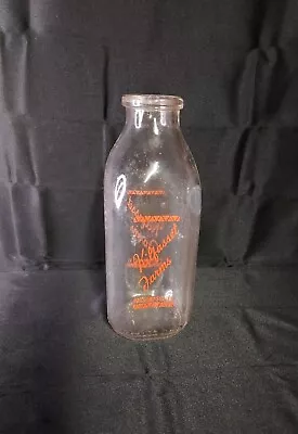 RARE 1964 Kilfasset Farms Passumpsic Vermont VT Milk Bottle One Quart Glass • $29.99