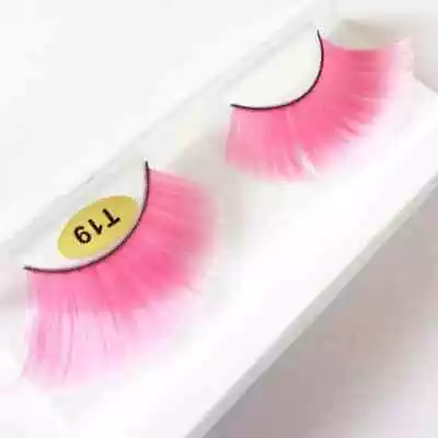 Stage Art False Eyelashes Colour - Pink • £5.99