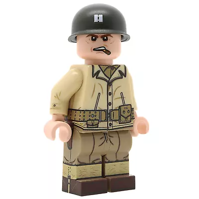 United Bricks WW2 Military Building Minifigure U.S. Army Captain Soldier • $34.80