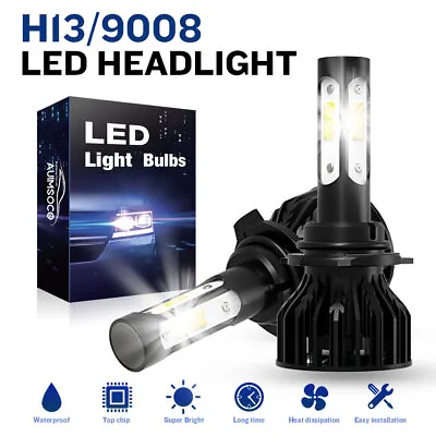 9008 H13 LED Headlight Super Bright Bulbs Kit 8000K White 330000LM High Low Beam • $39.99