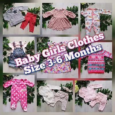 PART #1 Baby Girls Build Make Your Own Bundle Job Lot Size 3-6 Months Set Outfit • $1.25