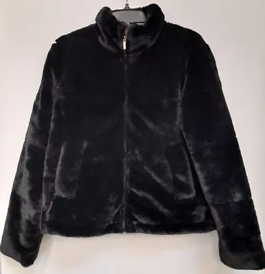 Zara Women's Faux Fur Black Size M Jacket • $24.99