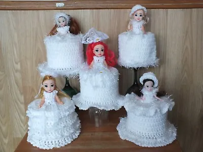 £15.99 • Buy 1. Wedding Toilet Roll Doll Cover Crochet Handmade Great For Wedding Gifts