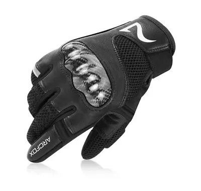 Touchscreen Breathable Motorbike Gloves Goat Leather Motorcross Racing MTB ATV • $12