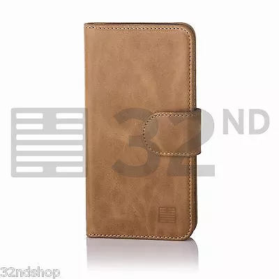 32nd Premium Genuine Leather Wallet Book Case Cover For Apple IPhone Models • £19.99
