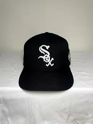 Vintage 2000s New Era Chicago White Sox Fitted Cap Size 7 1/2 • $34.99