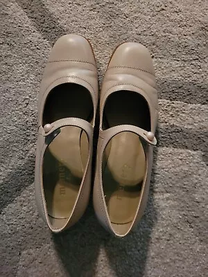 Memery Cream Colored Mary Janes • $150