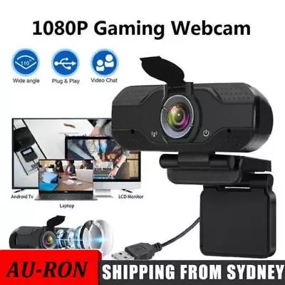 1080P Full HD Gaming Webcam USB For PC Desktop Laptop Web Camera With Microphone • $15.91