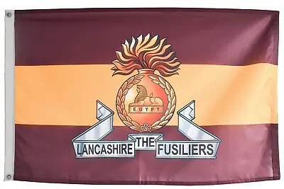 British Army Lancashire Fusiliers Flag With Eyelets - MOD LICENSED - Made In UK • £44.95