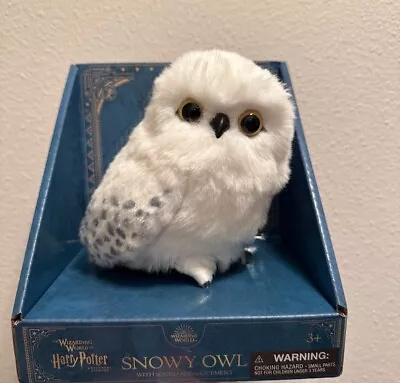 2024 Universal Studios Harry Potter Snowy Owl Interactive Toy Shoulder Plush NIB • $95