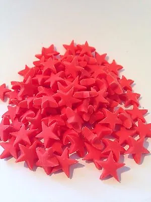 150 X Edible Red Stars Cake Topper Cupcakes • £4.14