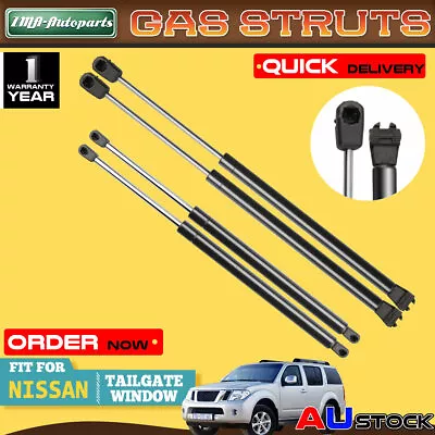 $29.59 • Buy 4x For Nissan Pathfinder R51 Series 2005-2013 Tailgate & Rear Window Gas Struts