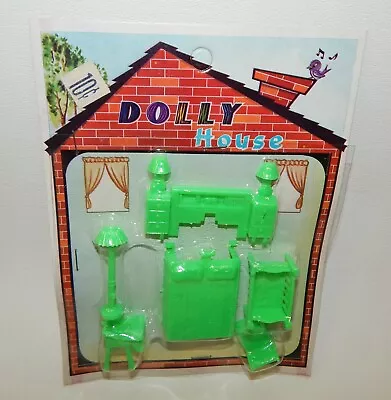 Vintage Dolly House Miniature Bedroom & Baby Furniture - Mint In Package • $12.99