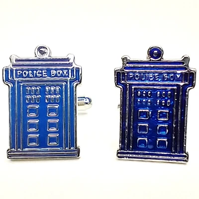 £11.87 • Buy Deluxe Metal Doctor Who TARDIS Logo Cuff Links