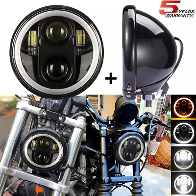 5.75  LED Headlight Housing Bucket For Yamaha Virago 250 750 535 1100 Vmax 1200 • $58.12