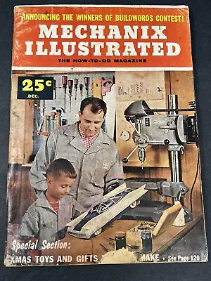 Mechanix Illustrated Magazine December 1955 Christmas Toys And Gifts • $8.88