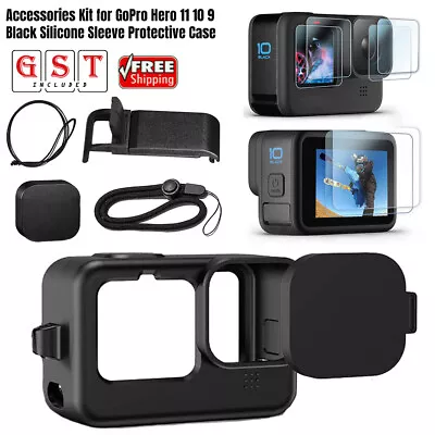 Accessories Kit For GoPro Hero 11 10 9 Black Silicone Sleeve Protective Case • $22.22