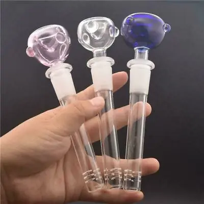5inch Tube Glass Down Stem With 14mm Slide Bowl  Glass Downstem Diffuser Reducer • $6.93