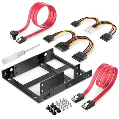 $22.99 • Buy 2.5  To 3.5  SSD To HDD Mounting Kit Adapter Bracket Hard Disk Drive Holder Dock