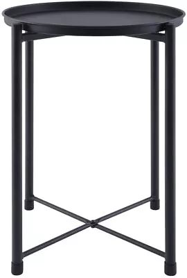 YSSOA Metal Tray End Table Removable Top For Living Room Patio16*16*20.5-inch • $52.99