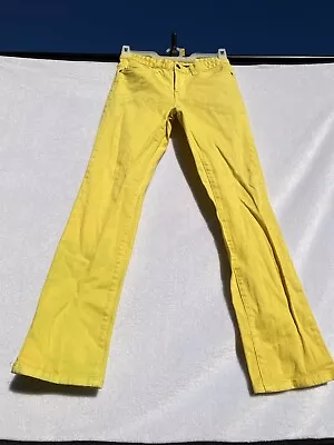 RARE CCS Men 30x32 Yellow Revert Flex Skinny Jeans (Stained) • $16
