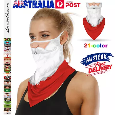 Bandana Face UV Shield Mask Fishing Headwear Biker Neck Tube Scarf Motorcycle AU • $6.99