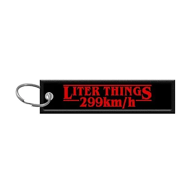  Liter Things 299km/h - Mission Moto Keychain 4x1 Inch • $7