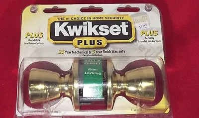 $9.99 • Buy NEW SET KWIKSET NON LOCKING Replacement Door Knobs