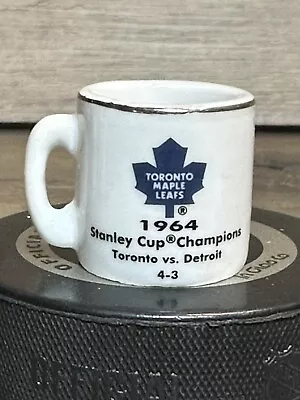 NHL Stanley Cup Crazy. 1.25  Mini Mug -Toronto Vs. Detroit- Hawks 1964 Champs • $7.29