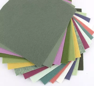 15 - 9 X12  Succulent Colors Collection - Merino Wool Blend Felt Sheets • $18.75