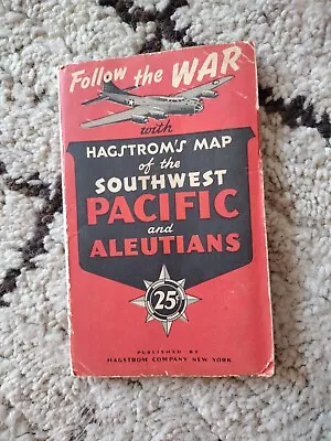 Follow The War Hagstrom's Map Of The Pacific And The Far East • $15