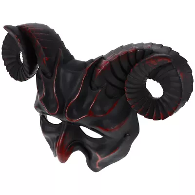 Demon Halloween Masquerade Half Ram Horn Devil Cosplay Costume - Dark Red-DC • $24.04