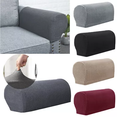 2pcs Armrest Covers Stretch Set Chair Sofa Arm Protectors Couch Cover Removable • $13.99