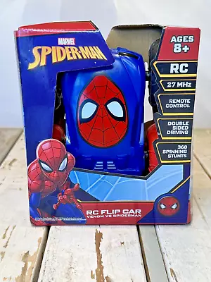 NEW Marvel Spider-Man Venom Vs Spiderman Remote Control RC 27 MHZ Flip Car • $12.99