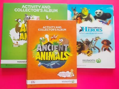 Woolworths Aussie Ancient Animals Heros Activity & Collectors' Album - Complete • $44.49