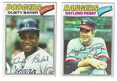 1977 Topps Baseball Card Singles #101 To #200 • $1