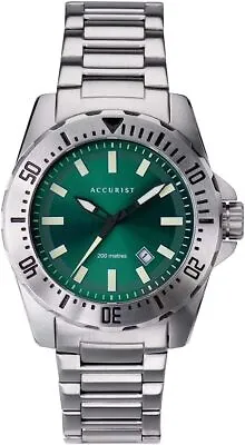 Accurist Mens Dive Style Watch With Green Dial 7328 • £44.99