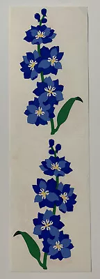 Mrs Grossman's Stickers Violet Blue Flowers Floral Vintage 1997 2 Mods • $3.63